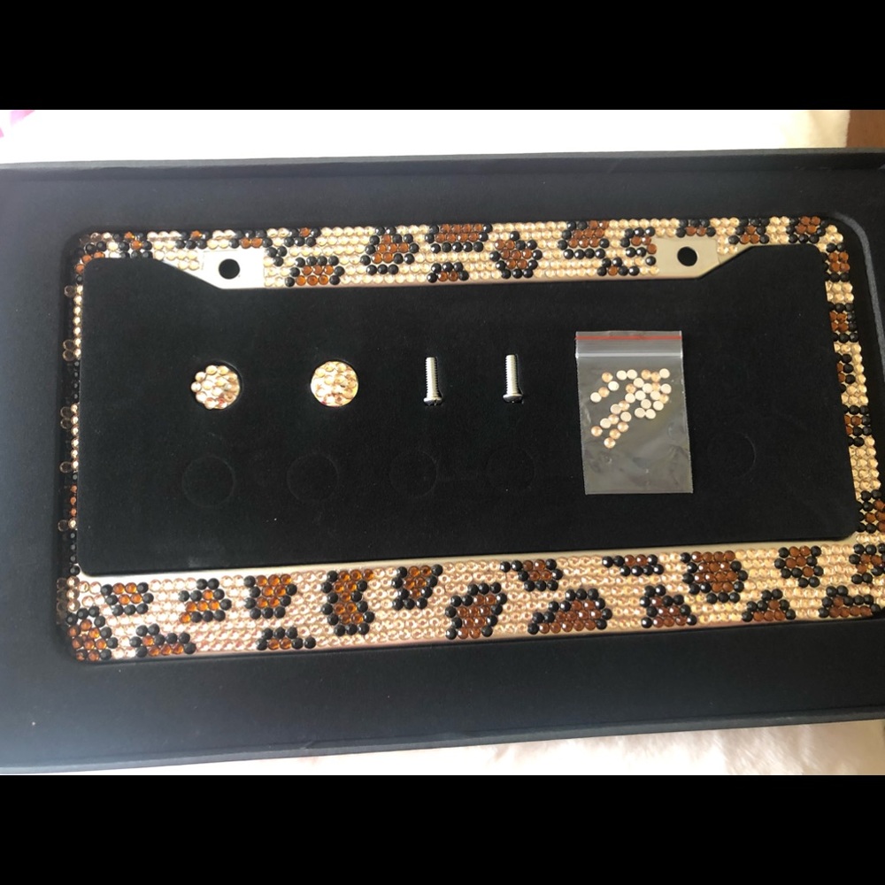 Bling license plate cover